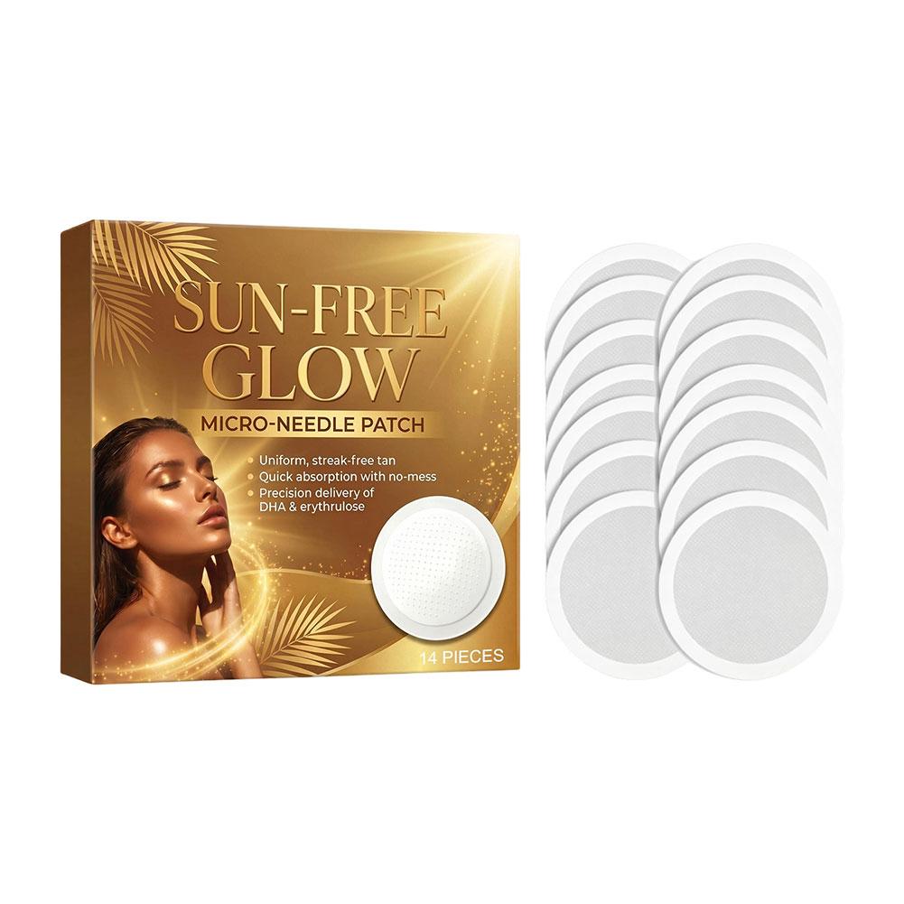 Skincare Glowing - 14 Adesivos de Bronzeamento com Microagulhas