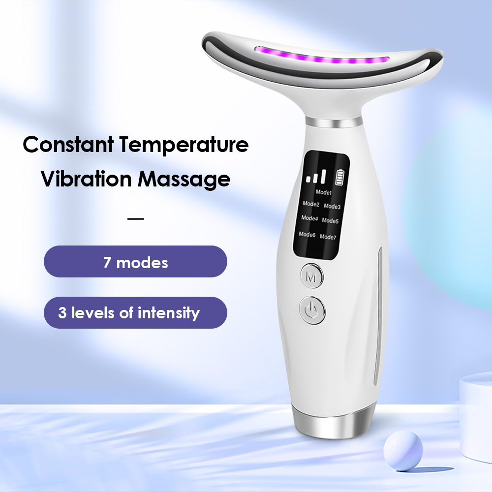Skincare Glowing - 7 cores luzes led rosto pescoço