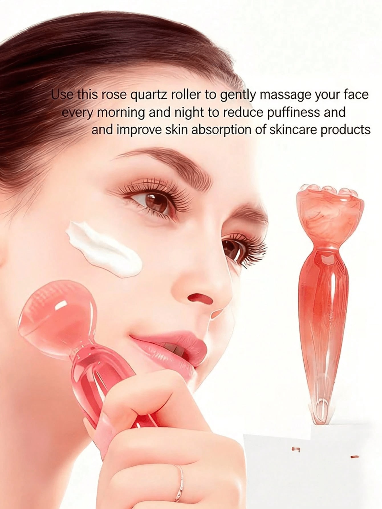Skincare Pink - 1 unidade de ferramenta manual rosa
