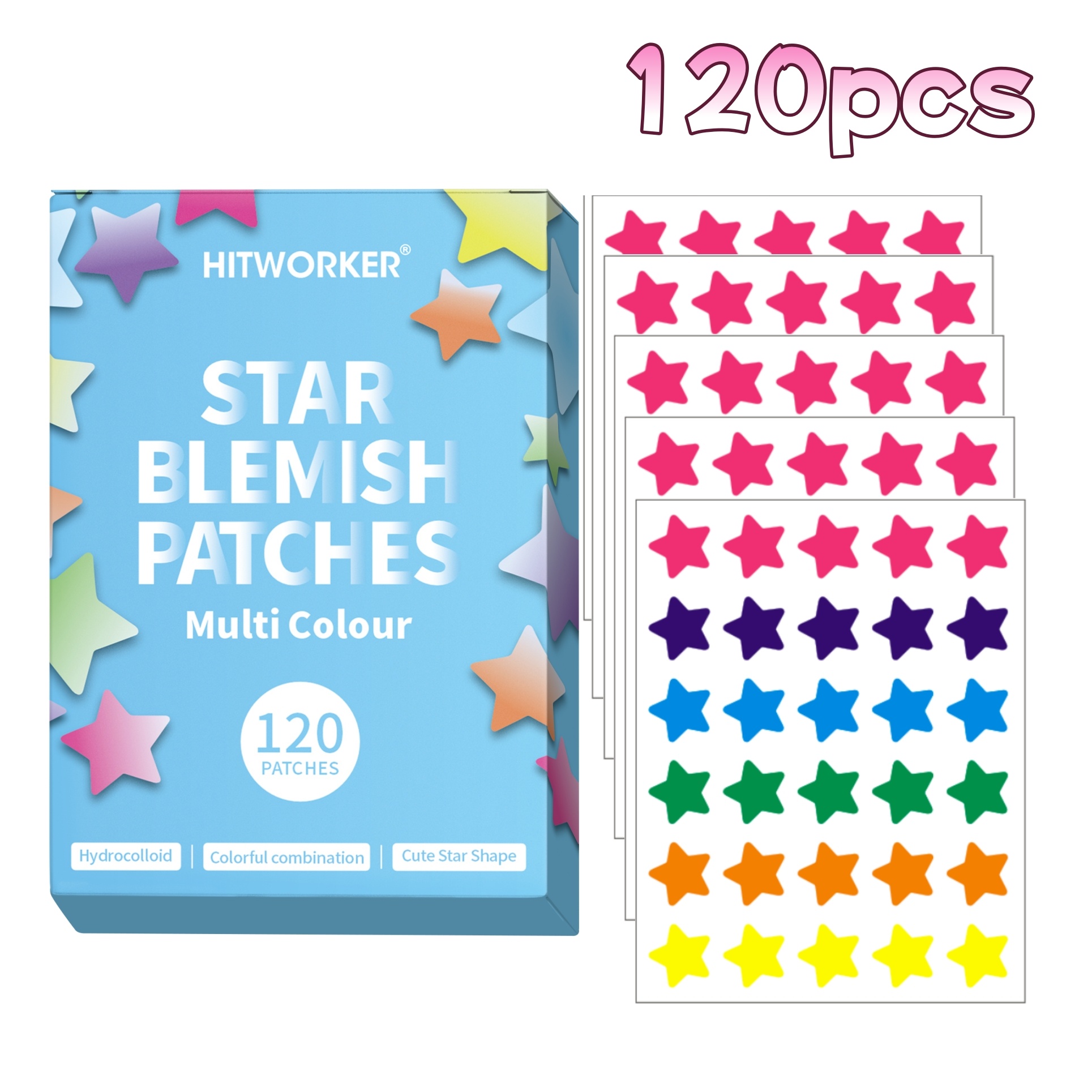 Skincare Whitening - 120pcs ácido salicílico acne remendos pacote