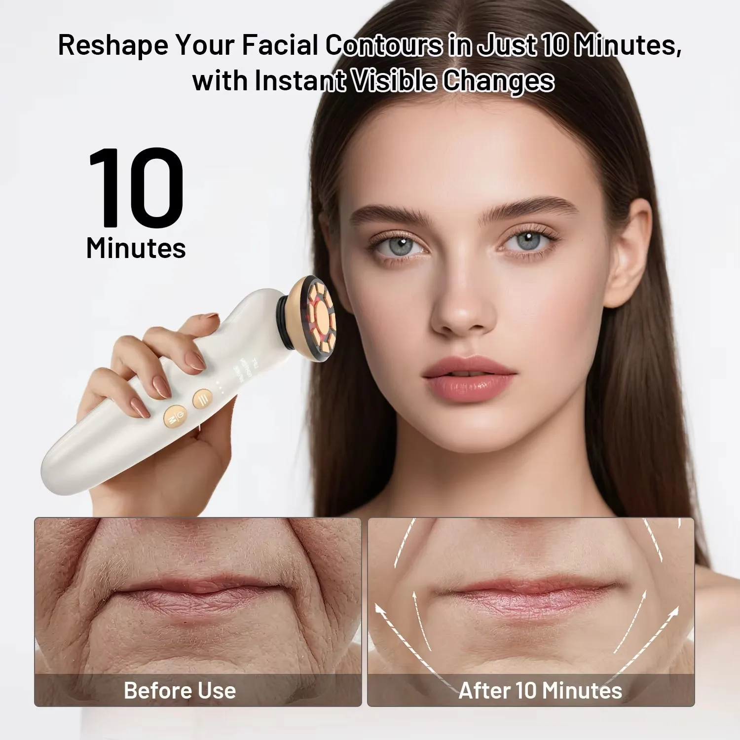 Massageador facial rf, terapia - Skincare Glowing avaliação e preço