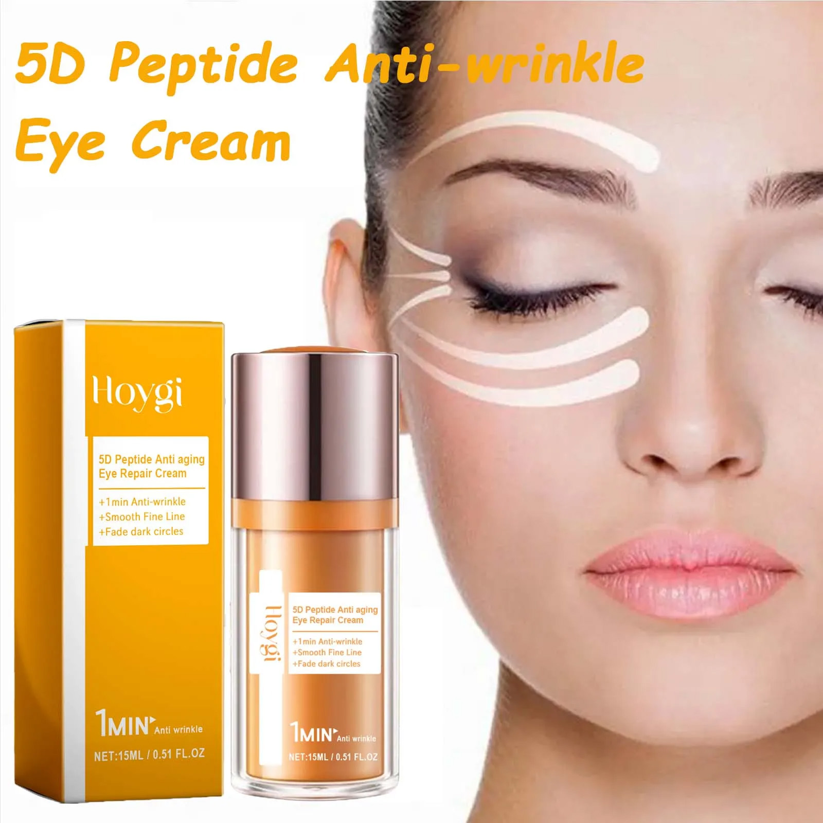 Hoyi 5d peptídeo anti rugas cr - Eye Cream Peptide avaliação e preço