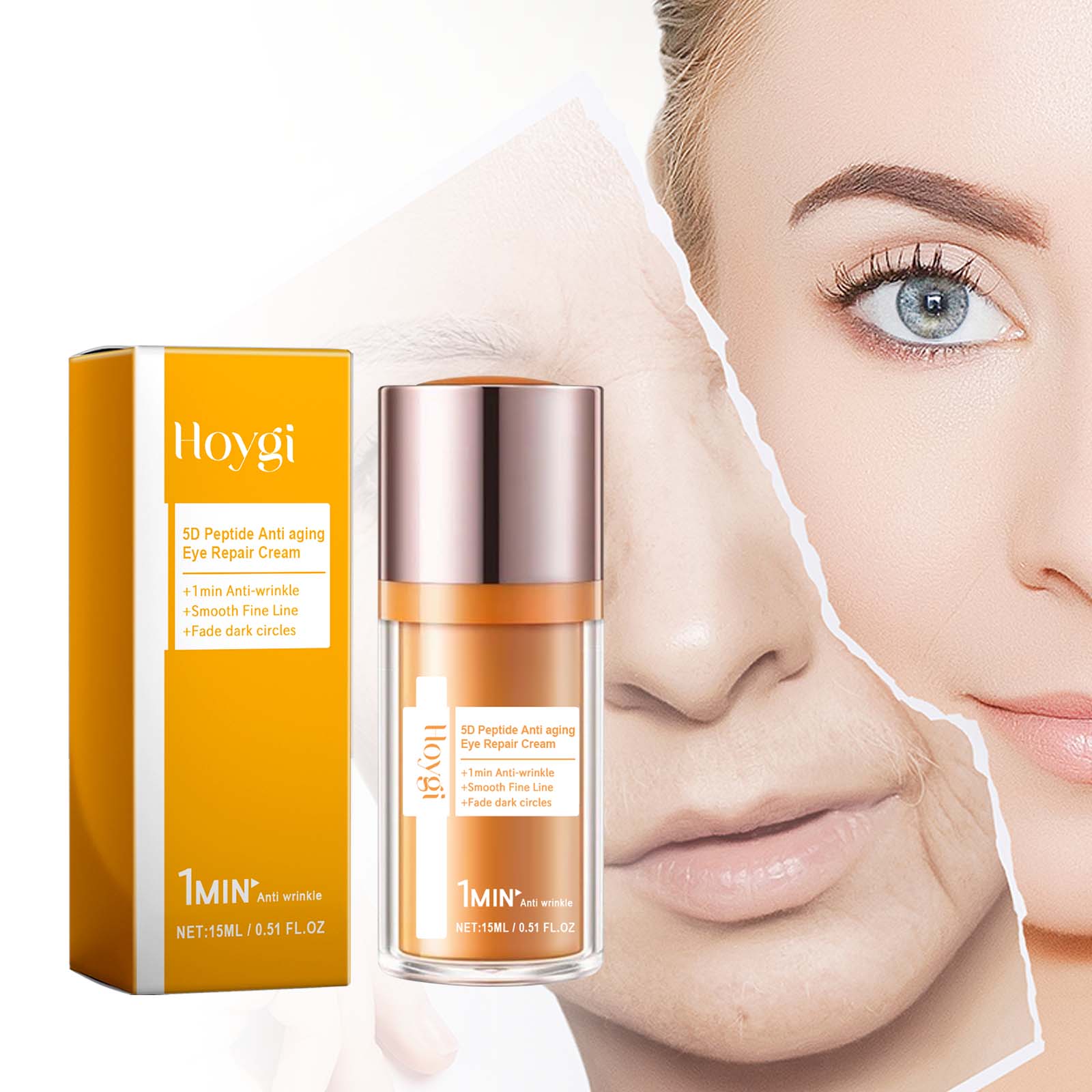 Hoyi 5d peptídeo anti rugas cr - Eye Cream Peptide avaliação e preço
