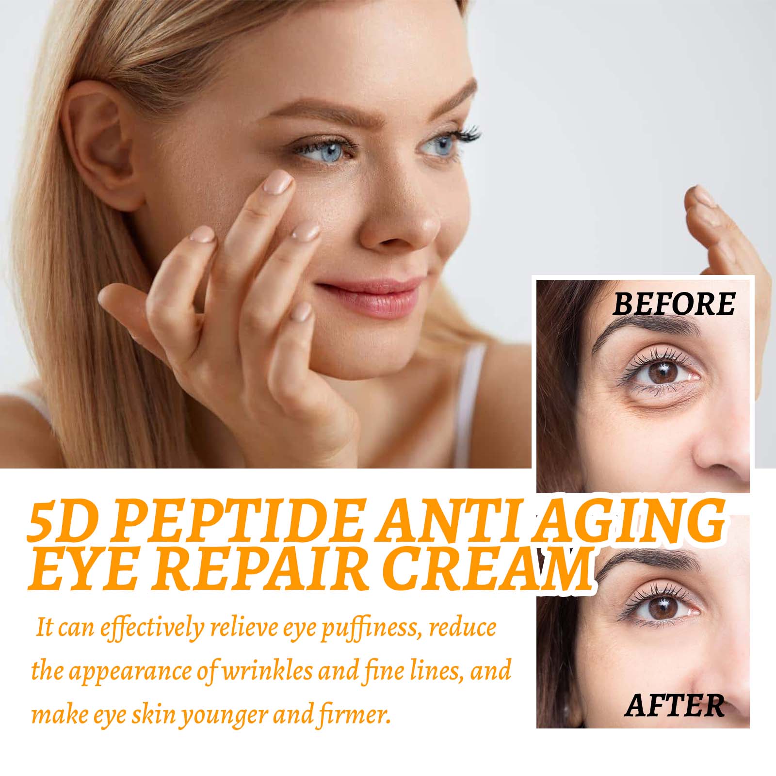 Hoyi 5d peptídeo anti rugas cr - Eye Cream Peptide avaliação e preço